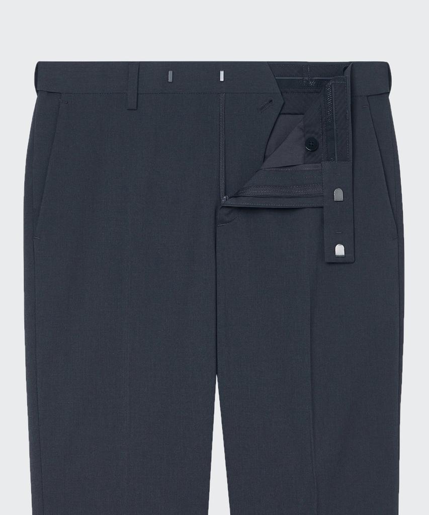 MUSINSA STANDARD [Cooltandard] Tapered Hidden Banding Crop Slacks [Iron Gray]