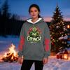 Women's Casual Fashion Plus Velvet Thickened Christmas Print Hooded Sweatshirt