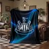 Couverture en Flanelle Imprimée Football Newcastle United Douce Chaude Jeté de Canapé Lit Pour Maison Bureau Chambre