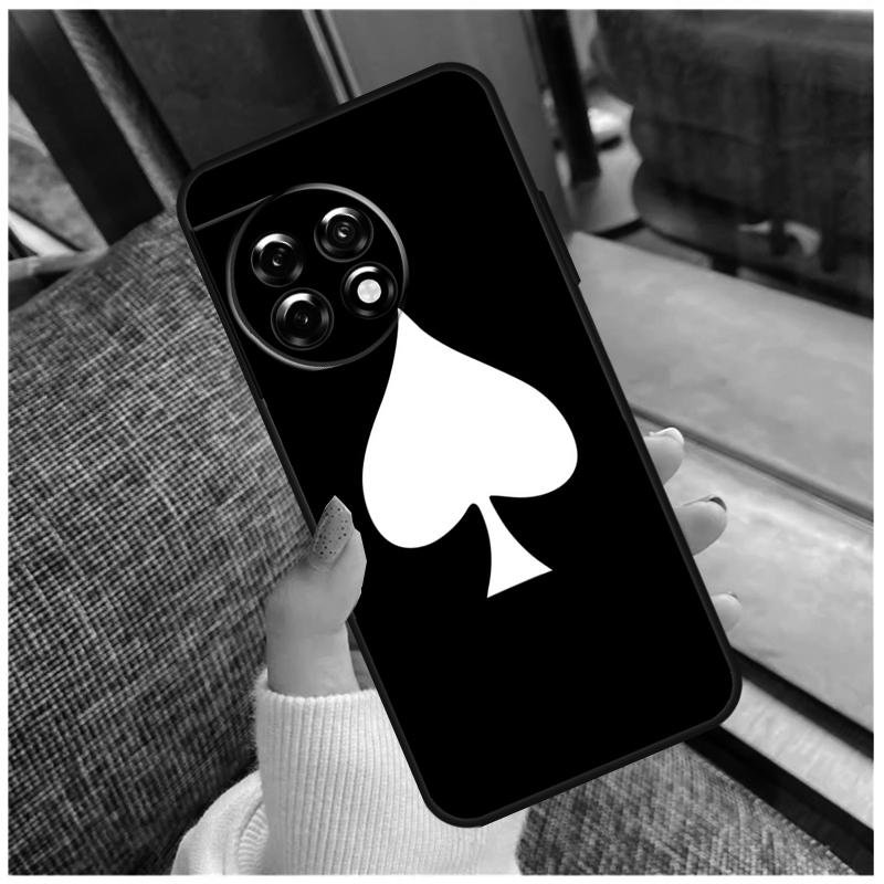 Ace of Spades Case For OnePlus 15 12R 13R 13T 10T 8T 13 12 11 10 Pro Nord 5 CE 2 3 4 Lite N20 N30 Coque