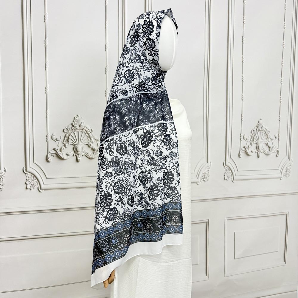 Polyester Chiffon Scarf With Sun Protection And Warmth For All Seasons 01
