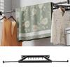 Wall Mounted Clothes Drying Rack Aluminum Retractable Folding Clothes Hanger Rack with Adhesive for Laundry Balcony Bathroom