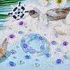 210Pcs 6 Styles Transparent Electroplate Glass & Handmade Lampwork Beads Mixed Color 12~16.5x11~15x5~11mm Hole: 1~1.4mm