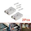 2Pcs Double Pole With Copper Contact Power Connectors Charging Plug For Anderson Plug Cable Terminal Battery Power