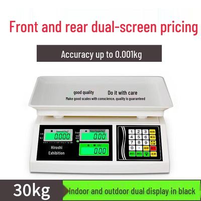 Hongxingda 30kg Electronic Market Scale with Dual LED Display (CN Version)