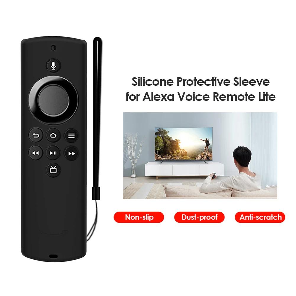 Remote Control Silicone Cover for Amazon Alexa Fire TV Stick Lite Controller Shell TV Sleeve Protective Case Housing Replacement