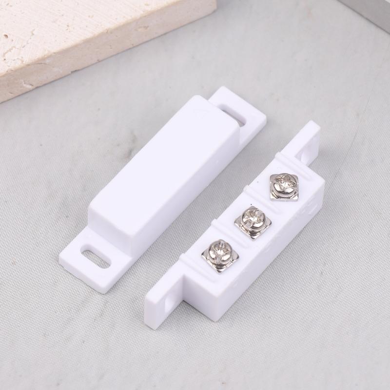 1 Coppia Sensore di Contatto Magnetico per Porte e Finestre Allarme Alta Sensibilità Interruttore di Contatto Magnetico Aperto Chiuso per Porta in Vetro Reed Metallico