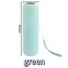 Travel Toothbrush Box Vertical Stripe Portable Mouthwash Cup Brushing Cup Washing Cup Toothware Box Toothpaste Storage Cartridge