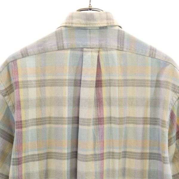 RRL 90s First black tag with three red stars Check Pattern Short sleeve shirt Men's Used