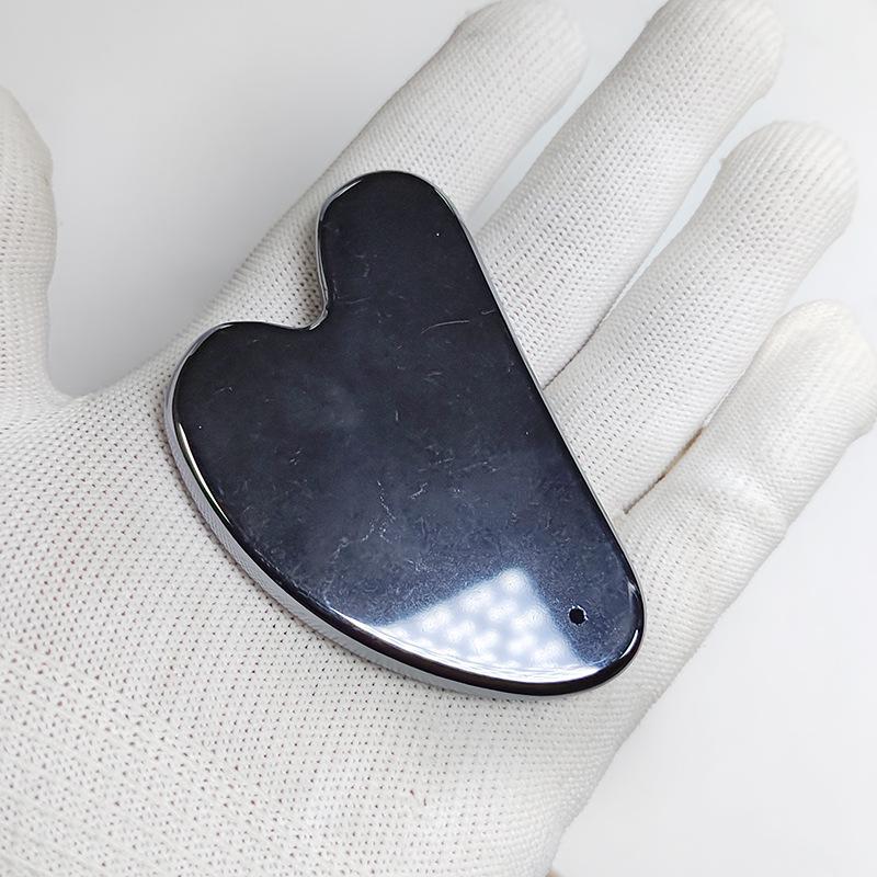 Terahertz Tai Silica Heart Gua Sha Board - Beauty Tool for Face and Body Skincare