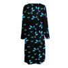 Women's Fashionable Floral And Leaf Loose Dress