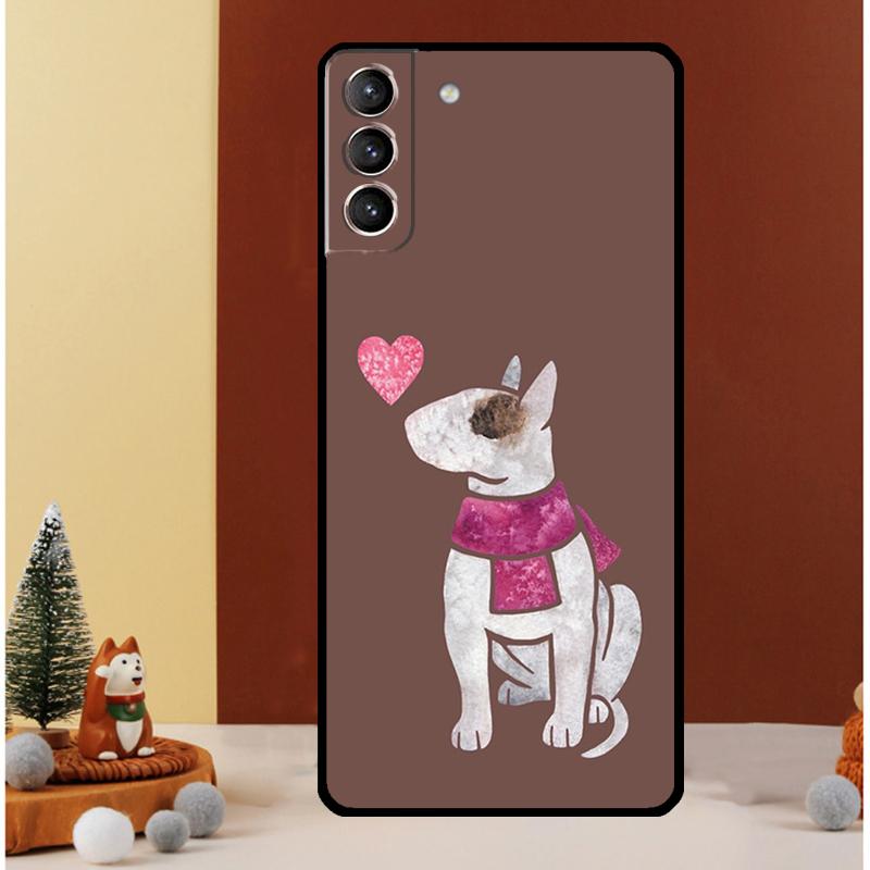 Bullterrier Bull Terrier Dog Case For Samsung Galaxy S24 Ultra S20 S21 FE Note 10 20 Ultra S8 S9 S10 S22 S23 Plus Cover