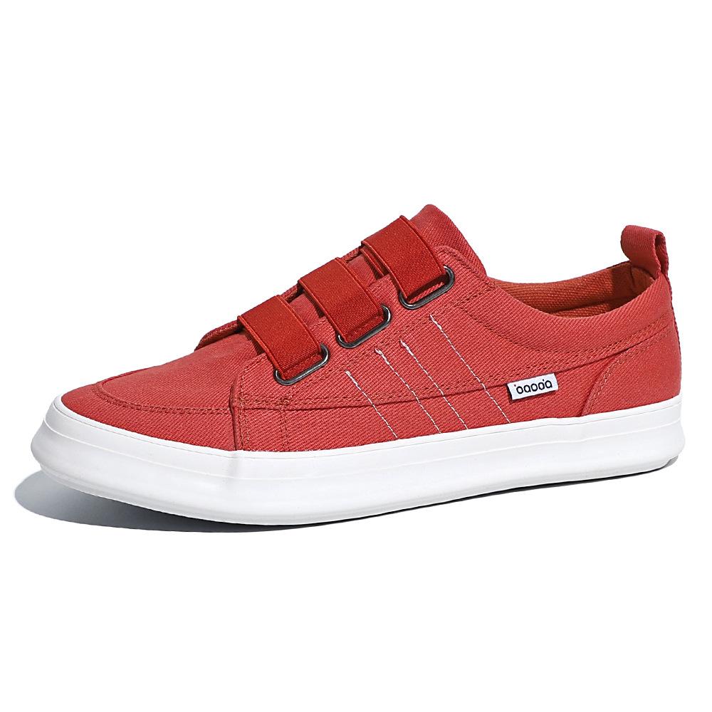 

Модная мужская повседневная обувь Тканевая шнуровка Плоская обувь Осень 2025 Новые мужские кроссовки Роскошный дизайн Холщовая обувь для мужчин Zapatillas Hombre 44 красный