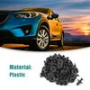 ACROPIX 50pcs Universal 6mm Black Plastic Push Rivet Bumper Pin Clip