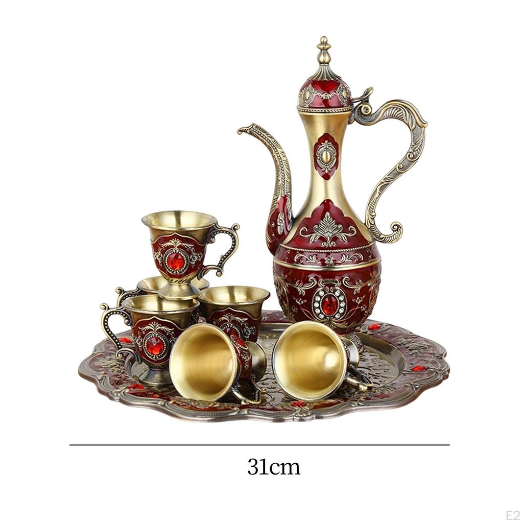 Set Flagon Glass Dispenser Carafes Tableware for Wedding Festaival Birthday Novelty