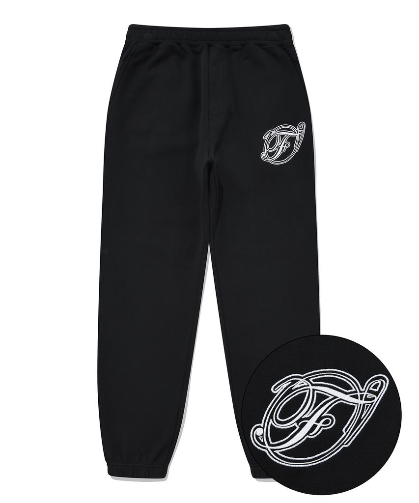FALLETT Flowing Logo Jogger Pants Black
