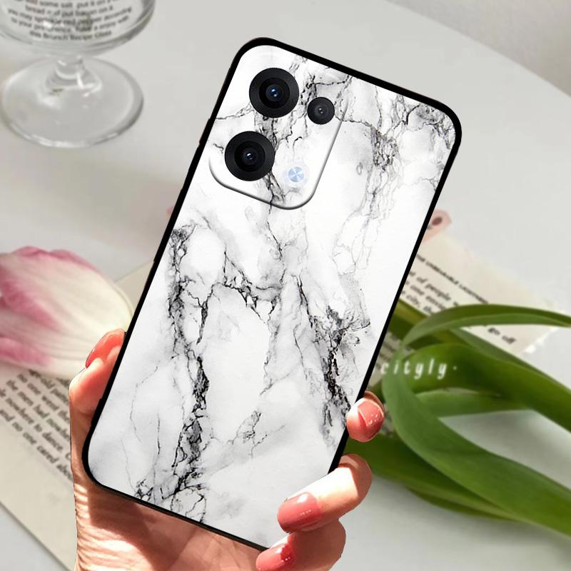 For Oppo Reno13 Pro Case Reno 13 12 5G Cute Animal Soft Silicone TPU Phone Cover For Oppo Reno12 Pro Protection Fundas Phone Bag