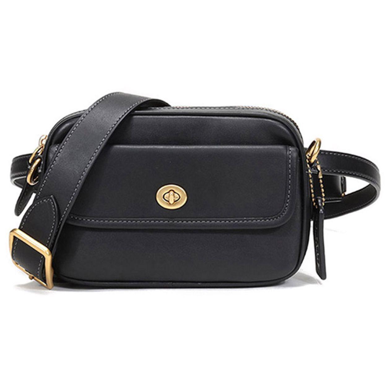 Coach 20 Two-Way Leather Crossbody Shoulder Bag Small Women bags Black 3640-B4BK Basic Set BagDust Bag 21990₽