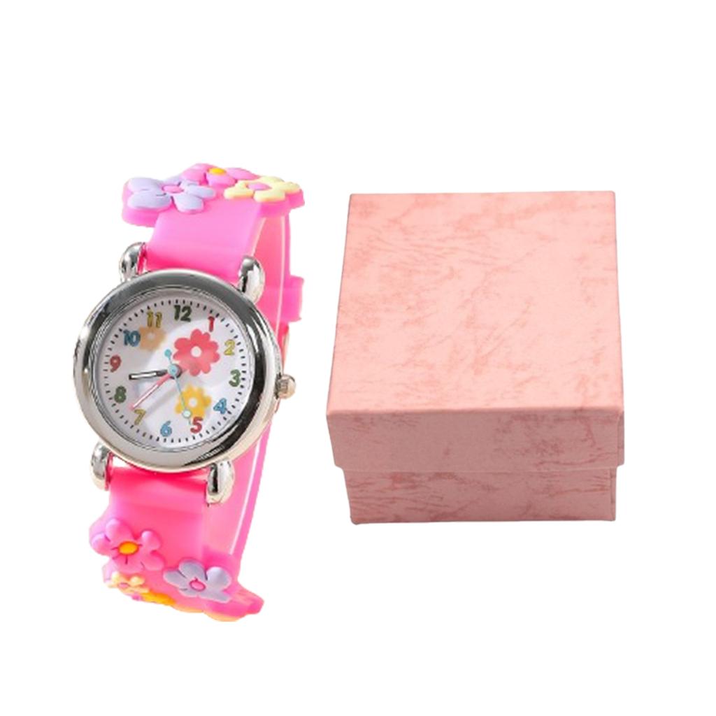 Cute Creative Flower Style Unicorn Quartz Watch for Children, Bracelet Necklace Set, Girls' Accessories