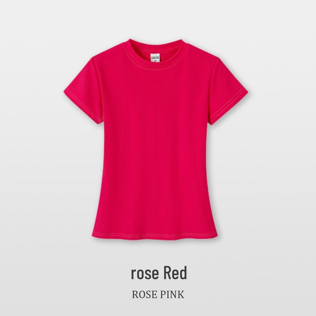 Round Neck Stretchy Spandex Waist-Cinching Women's T-Shirt, Pure Color Short Sleeve, Girls' Custom Blank Tee