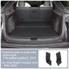 Rear Trunk Both Side Guards for Tesla Model Y Juniper 2025 PU Leather Surface Corner Protection Cover Cargo Liner Anti-dirty Pad