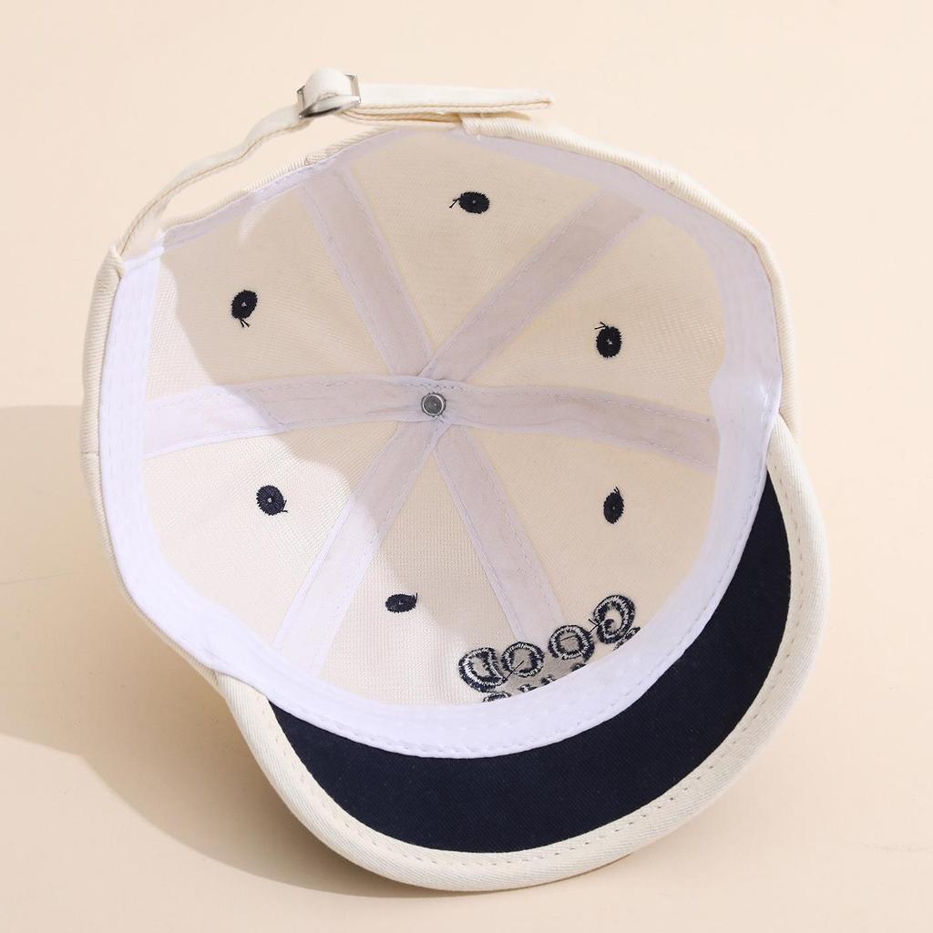 Children's Embroidered Baseball Cap for Spring/Summer - Sun Protection Duckbill Hat for Boys and Girls.