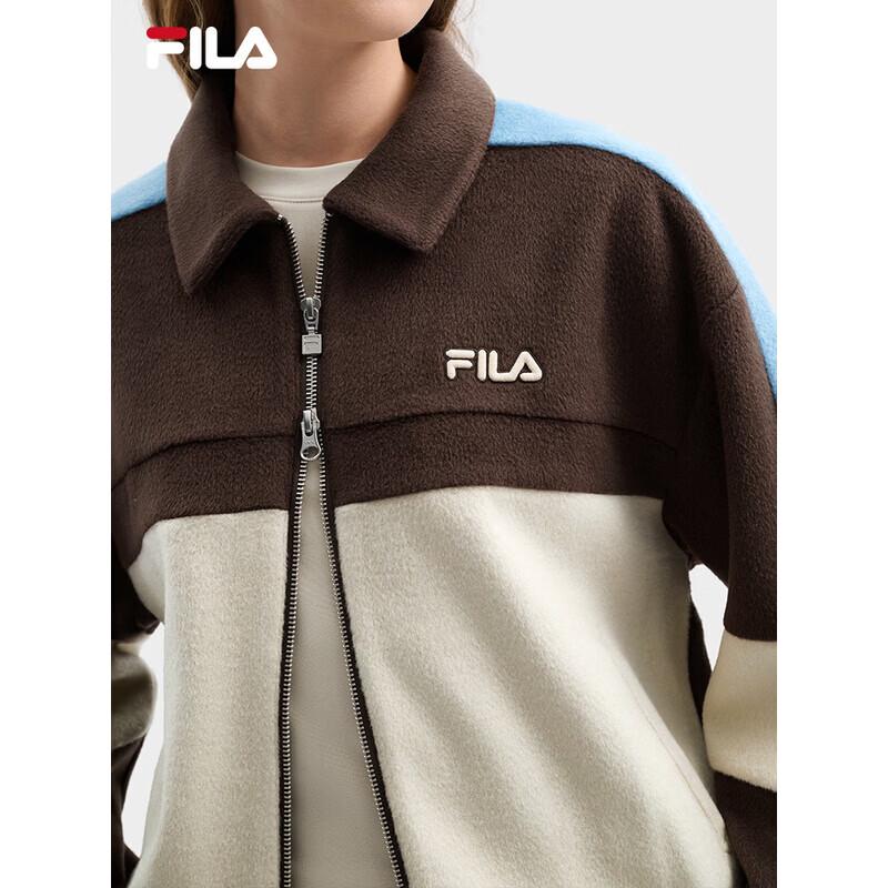 Fila Women's Yang Mi Co-branded Colorblock Woolen Jacket