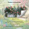 Multicolor Flower Wall Sticker Self-adhesive Flowers Pattern Wall Art Background Wall Ornament Fence Design