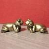 Brass Small Frog Miniatures Figurines Vintage Handmade Copper Animal Ornaments Home Decor Living Room Desktop Decorations Crafts