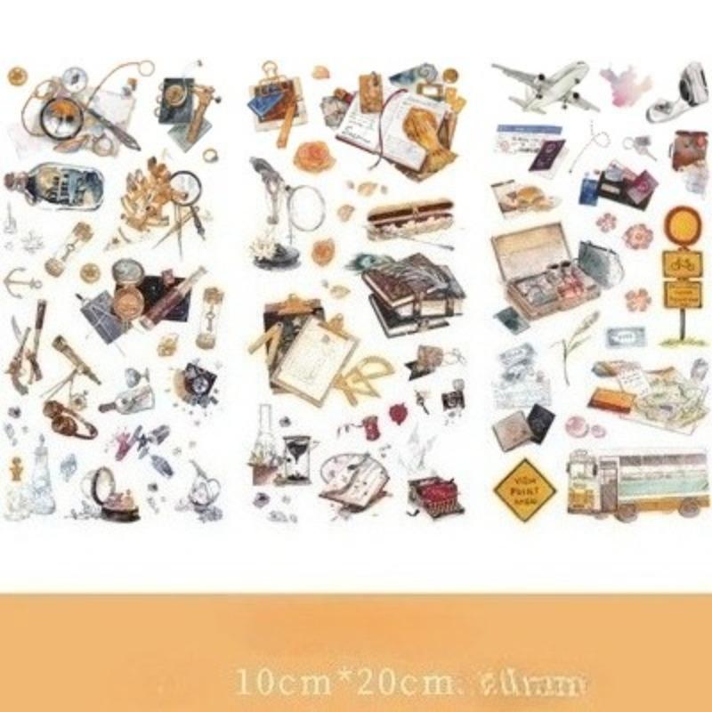 3Pcs Cartoon Flower and Leaf Stickers DIY Diary Stickers Scrapbook Cute Stationery Diary Supplies Material Decoration Stickers