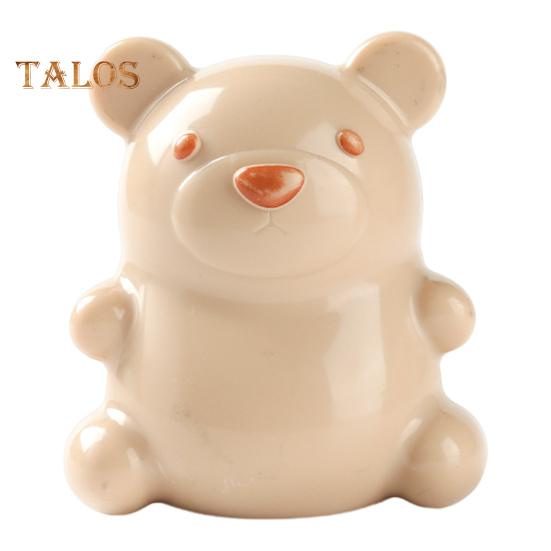 

Щетка для ногтей с ручкой в форме мультяшного медведя, щетка для чистки ногтей для детей и взрослых, мягкая массажная щетка с щетиной бежевый