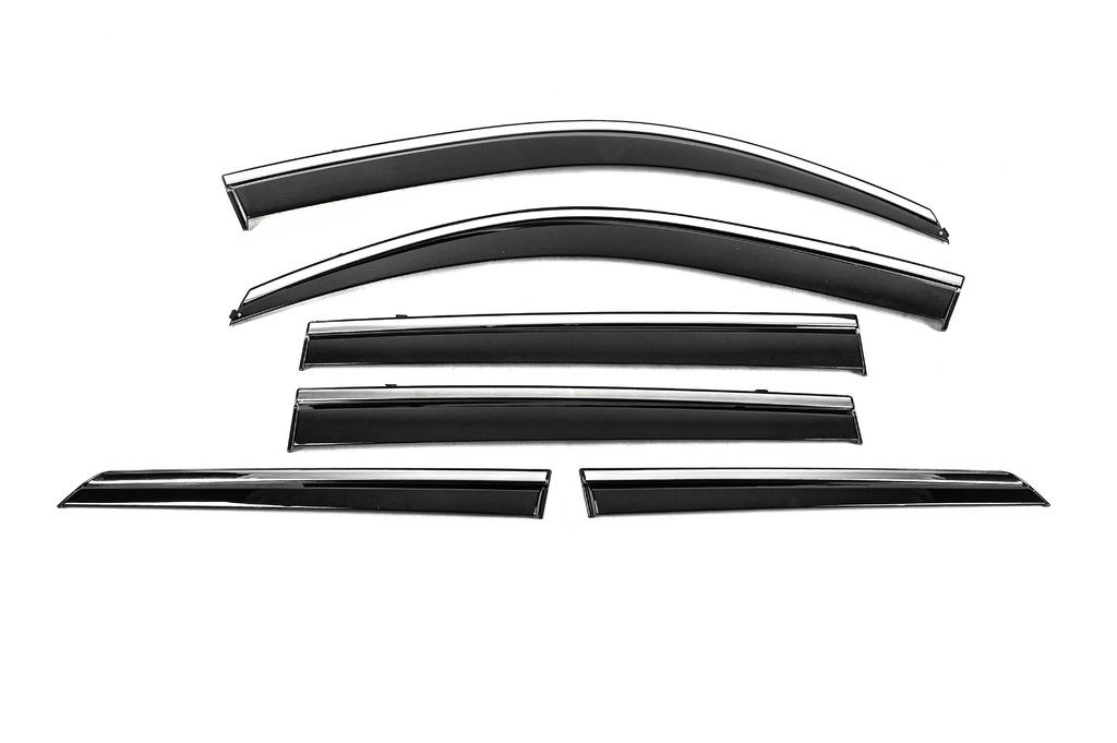 

Ветровики с хромом Niken Luxury (6 шт) для Toyota Land Cruiser Prado 150