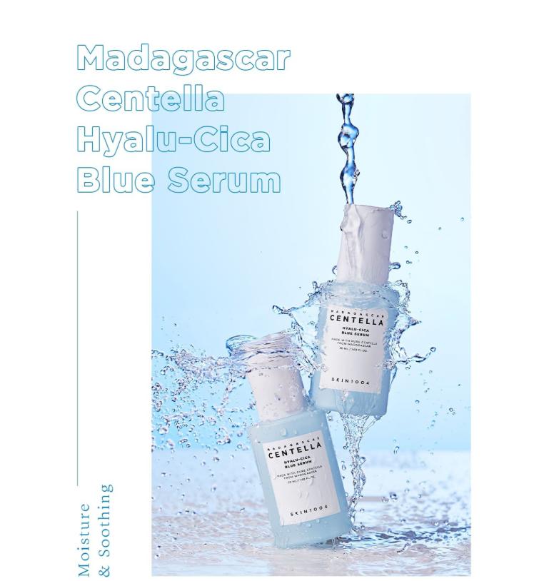 SKIN1004 Madagascar Centella Hyalu-Cica Blue Serum 50ml – Hydration & Soothing Care Serum
