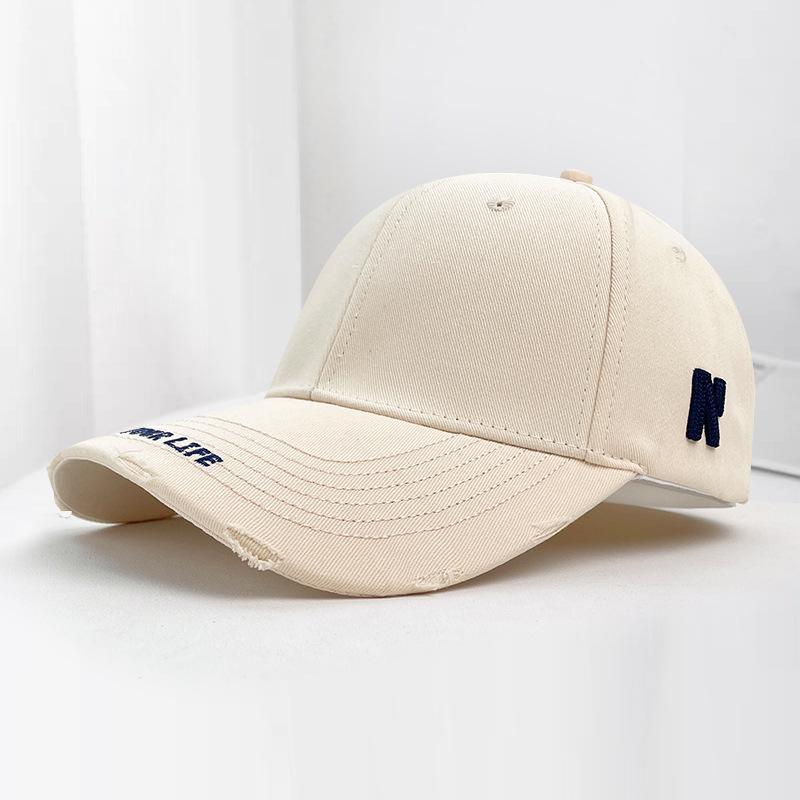 Spring sunshade sunscreen simple embroidery letter versatile baseball cap women