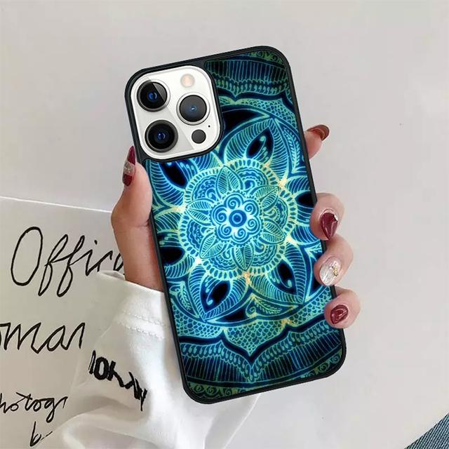 Mandala Floral Coque Shell For iPhone 17 Air 15 16 14 13 12 Pro Max 11 Pro Max Plus Phone Case Cover