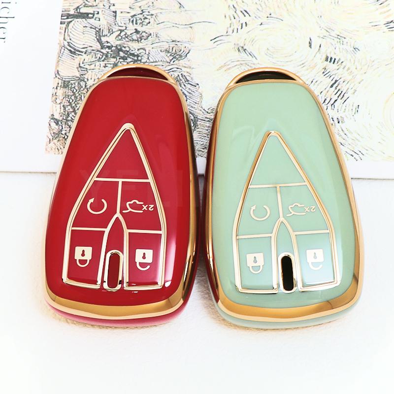 4 Buttons TPU Car Remote Key Case Cover Shell for Changan CS35 Plus CS55 Plus CS75 Plus 2019 2020 Key Protector Bag Holder
