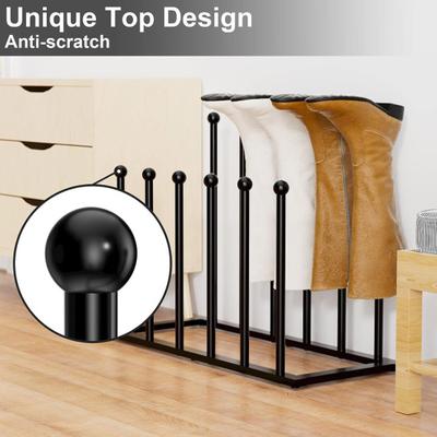 Free Standing Shoe Boots Rack Sturdy Metal Construction Rustproof Simple Installation Shoes Boot Organizer Holder