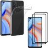 Protective Case - PHONILLICO - Oppo Reno 4Z - Soft Silicone - 2 Tempered Glass - Black Edge