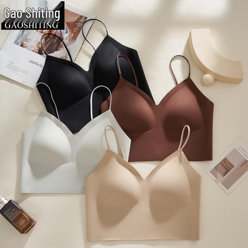 Women's Autumn/Winter Spaghetti Strap Camisole with Built-in Bra & Pads