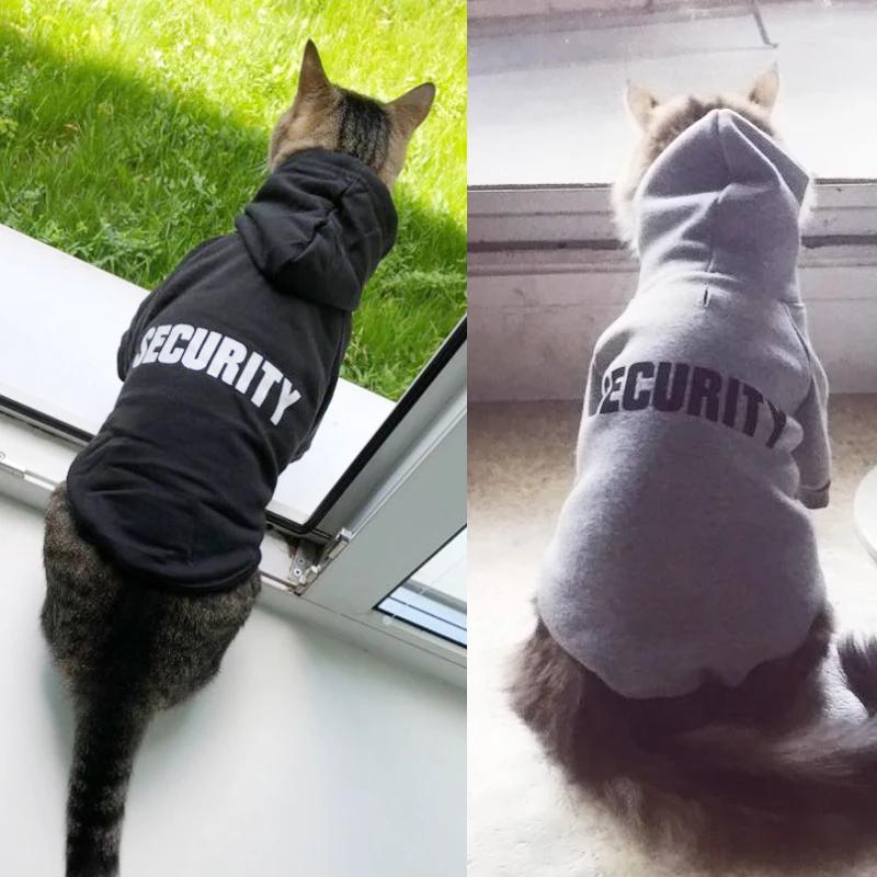 Warm Pet Clothing Security Cat Coat Hoodie Small Dogs Rabbit Animals Pet Costume Outfit Cat Jacket for Cats