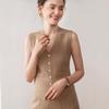Chic Light Luxury V-Neck Cashmere Knit Women's Slim-Fit Vest for Autumn/Winter