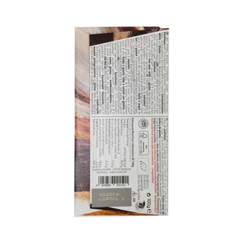 Vivani Nougat Dark Chocolate 80g