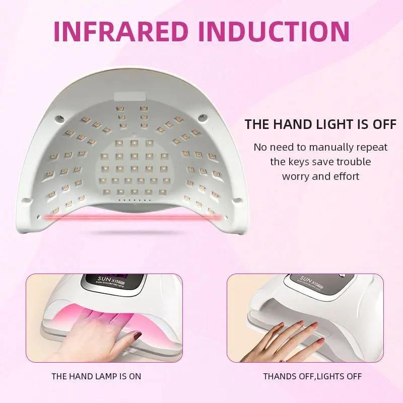 280W UV LED Nail Lamp Professional Nail Dryer Light With Timer Auto Sensor 66leds Cabin UV Lamp for Manicure Nail Art Tool