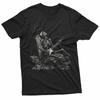 Skeleton Guitar Rock Undead Horror Gothic Cemetery Grave T-Shirt