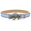 Adjustable Black Rivet Belt Wide Skeleton Claw Belt Fashion Skull Waistband  Waist Seal