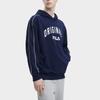 Fila Buchstaben-Logo Bedruckter Kapuzen-Casual-Pullover Amerikanisches Sweatshirt Herren Sweatshirt Dunkelmarine F11M349201F-DB