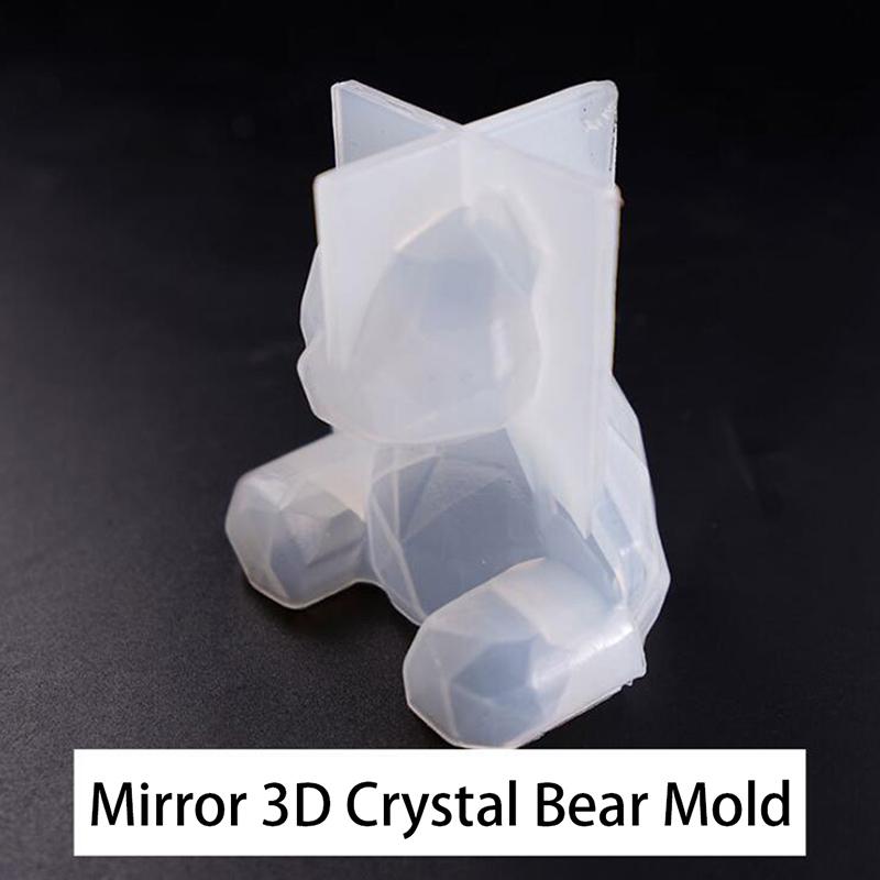 Silicone Epoxy Resin Mold DIY Geometric Bear Tools Mould Handmade Cra*BACA Silicone Epoxy Resin Mold DIY Geometric Bear Tools Mould Handmade Cra*BACA