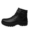Men's Winter Martin Boots with Velvet Lining - Warm, Casual, High-Top, Round Toe, Large Sizes Available