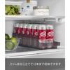 Yamazaki Tower Refrigerator Can Storage, Small, Black, W37.5 X D11.3 X H8.2cm, 1480mm, Perfect for Refrigerator Storage