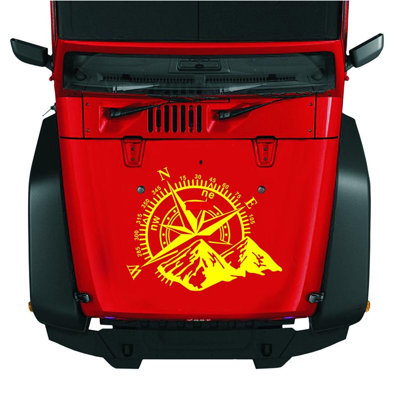 Mode Auto Windrose Navigieren Offroad Vinyl Aufkleber Abziehbild Auto Auto Dekoration